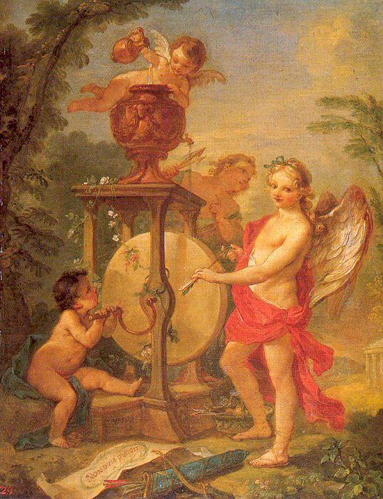 Natoire, Charles Joseph Cupid Sharpening his Arrow